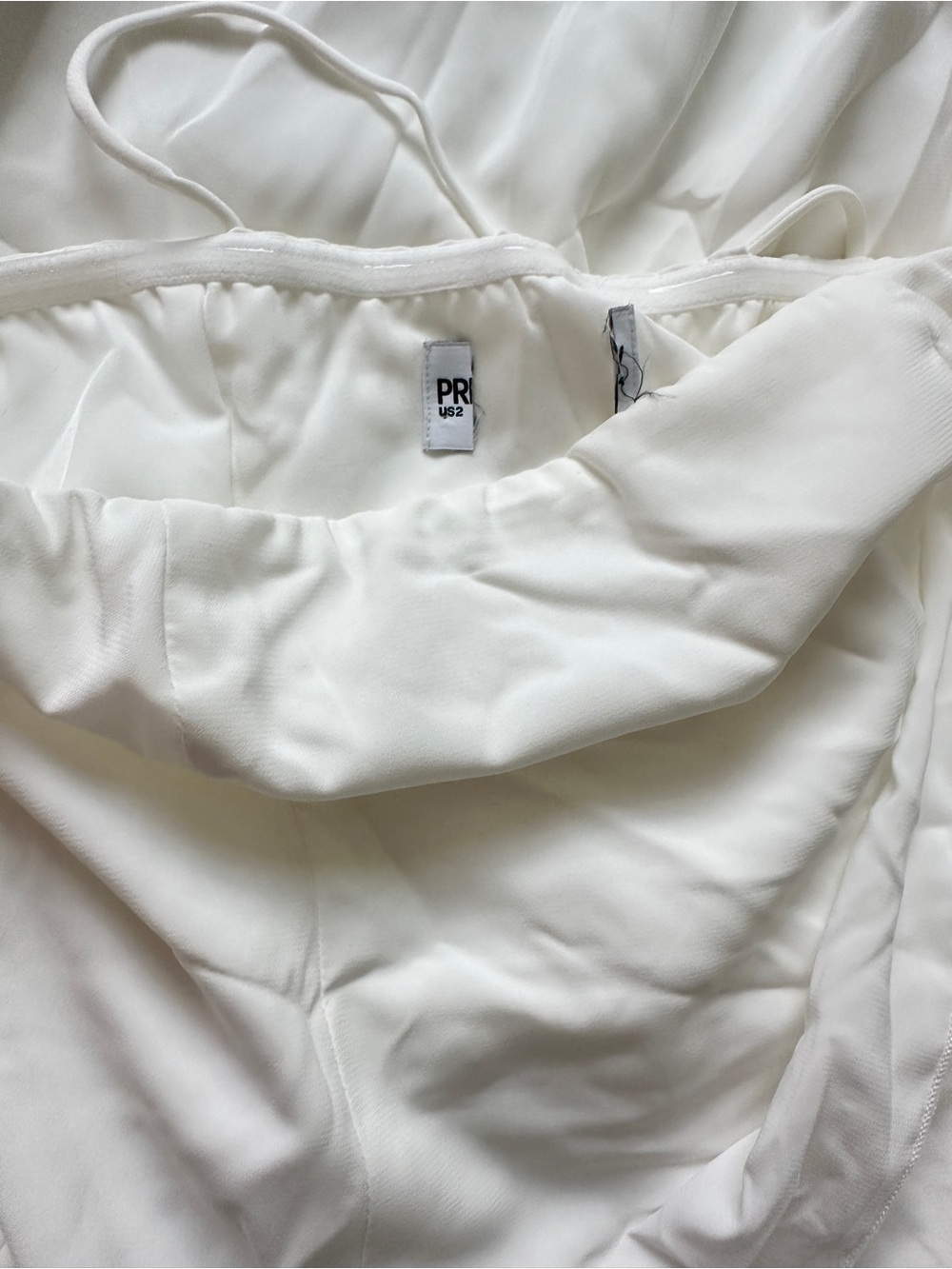 Princess Polly White Strapless Chiffon Maxi Dress with Choker - Picture 4 of 4